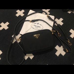 prada double compartment crossbody